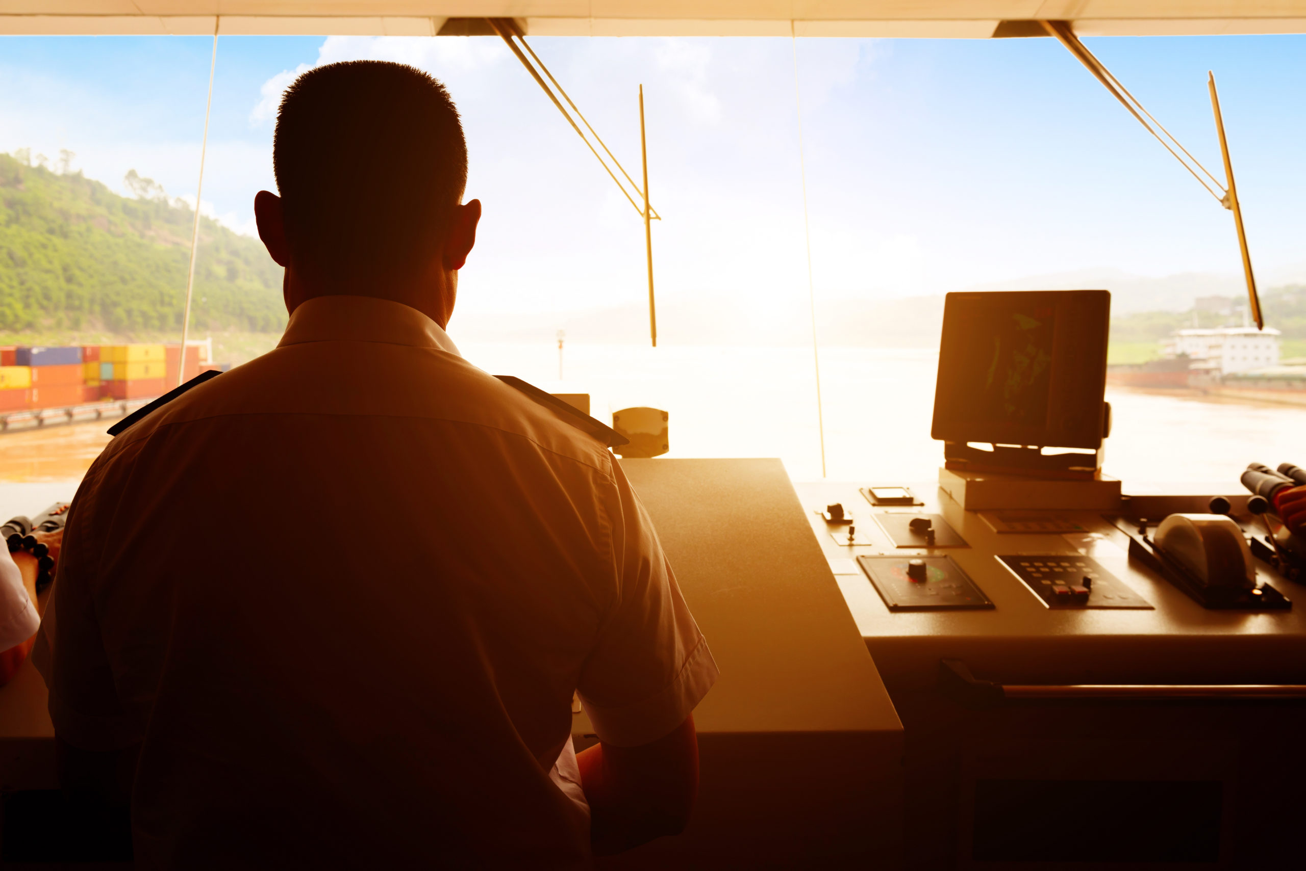 Luxury cruise ship cabin